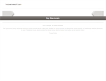 Tablet Screenshot of hooversresort.com